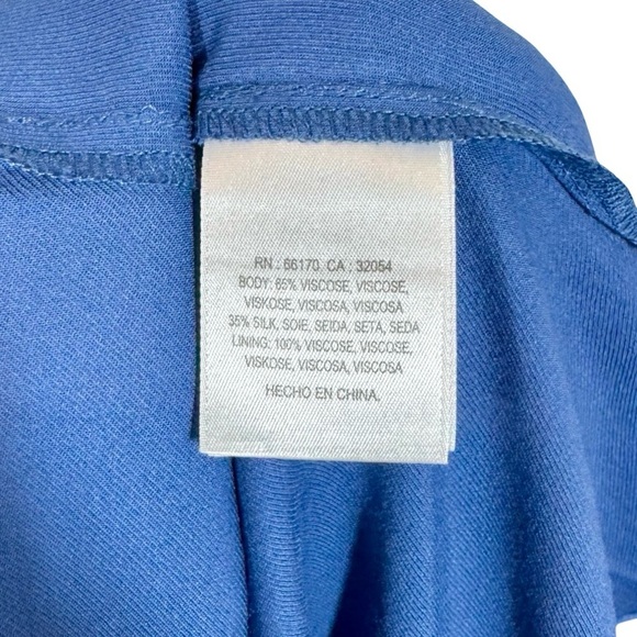 Kachel x Anthropologie Willow Wrap Silk Blend Midi Dress Floral Watercolor - Picture 12 of 13